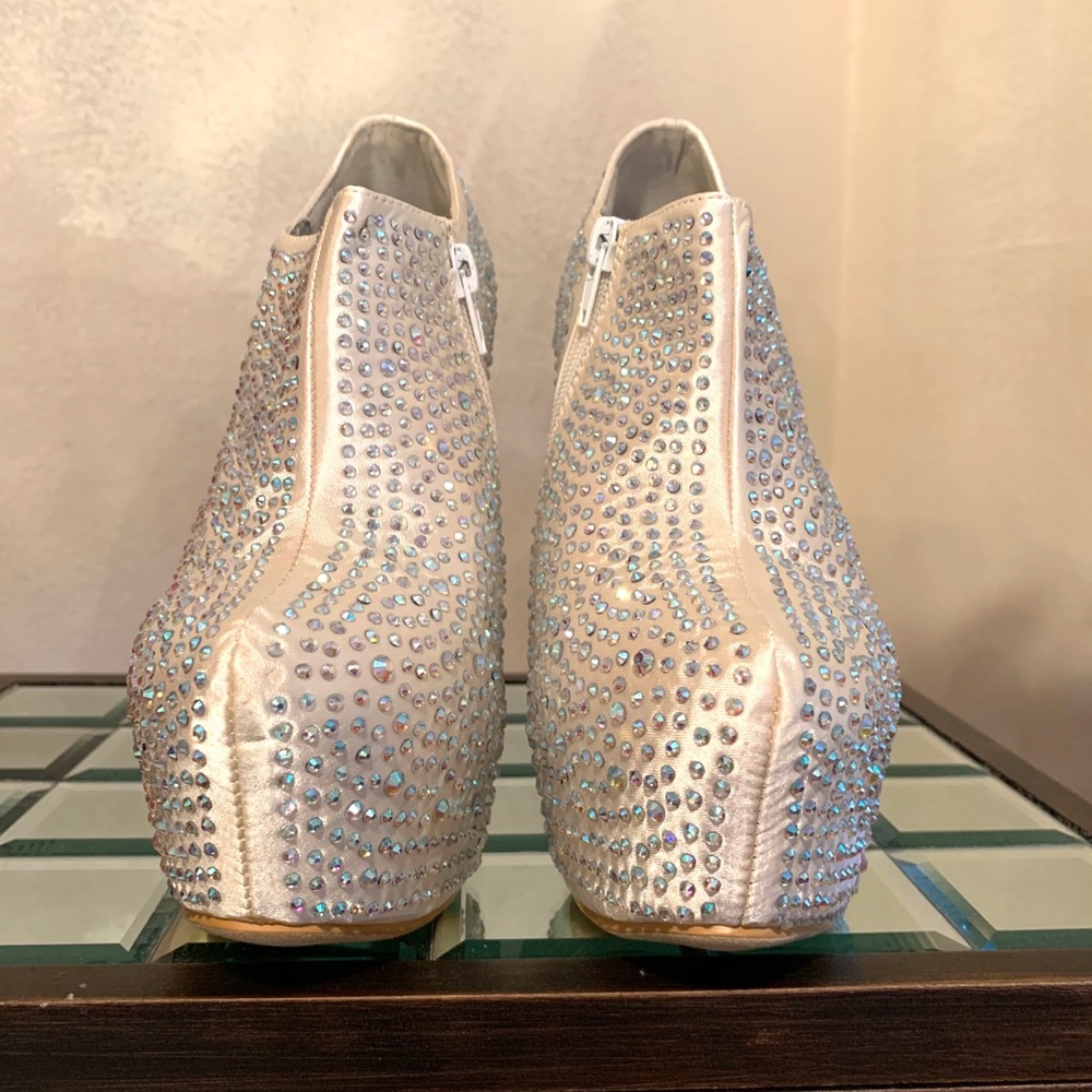 Rhinestone Platform Ankle Boot - image 3